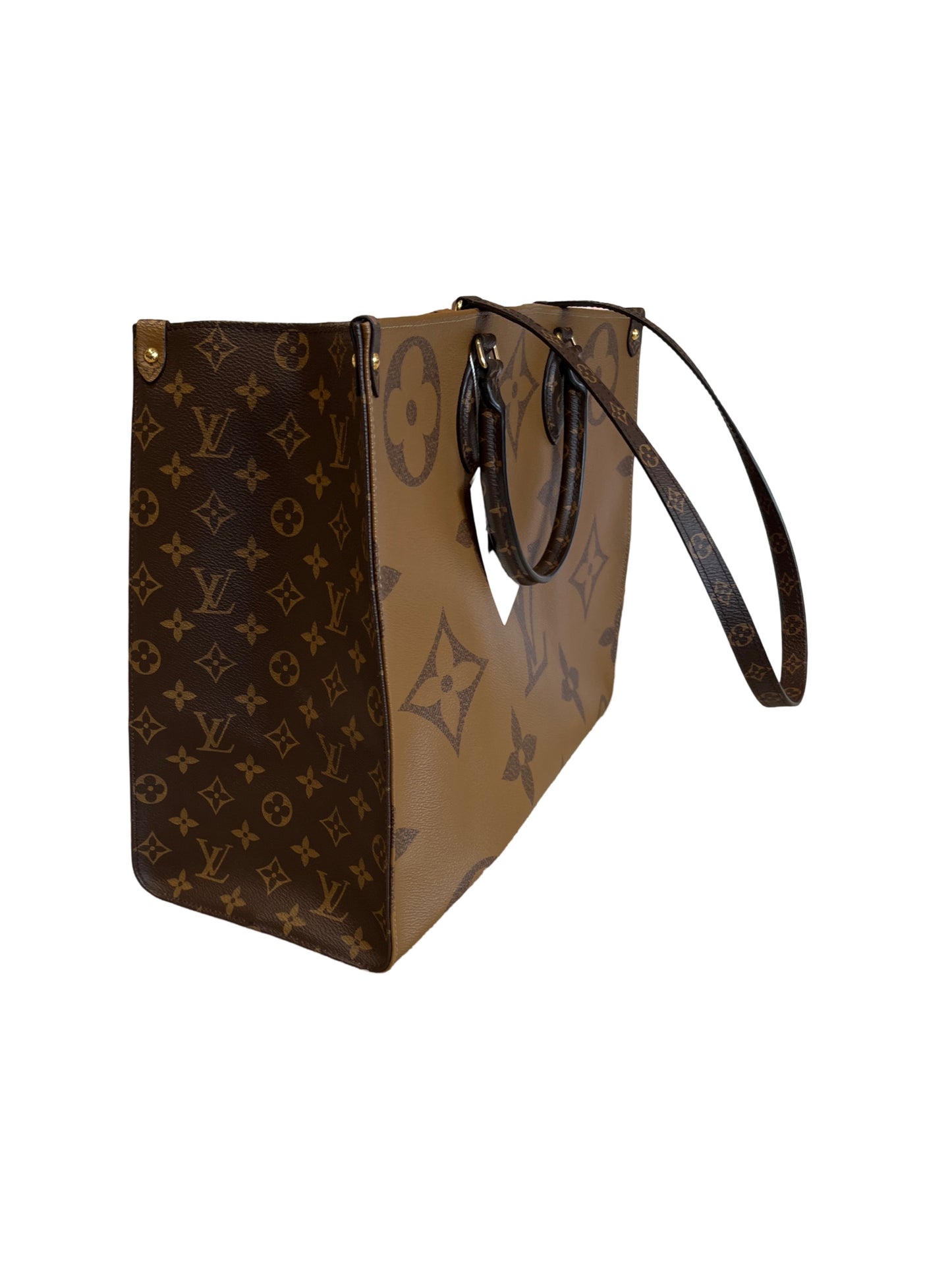 Louis Vuitton OnTheGo Voyage GM Reverse Monogram Leather Tote
