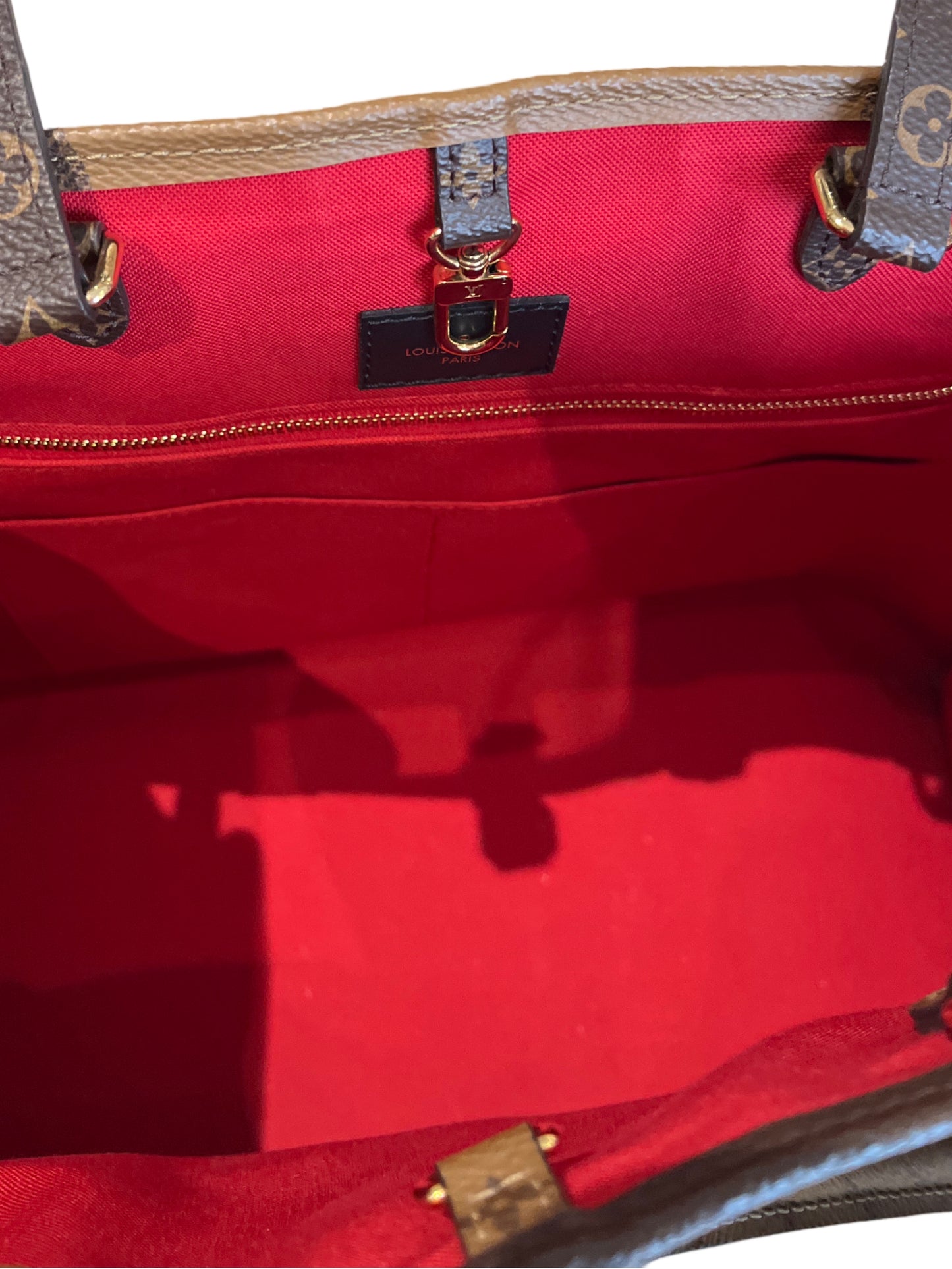 Louis Vuitton OnTheGo Voyage GM Reverse Monogram Leather Tote