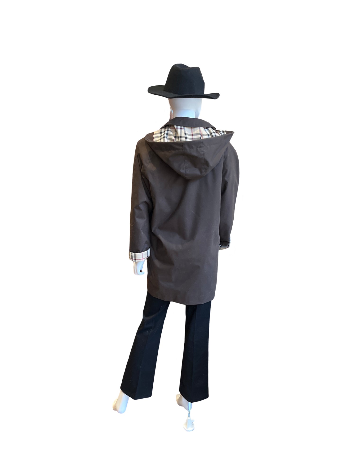 Burberry Brittany Brown Hooded Trenchcoat /10