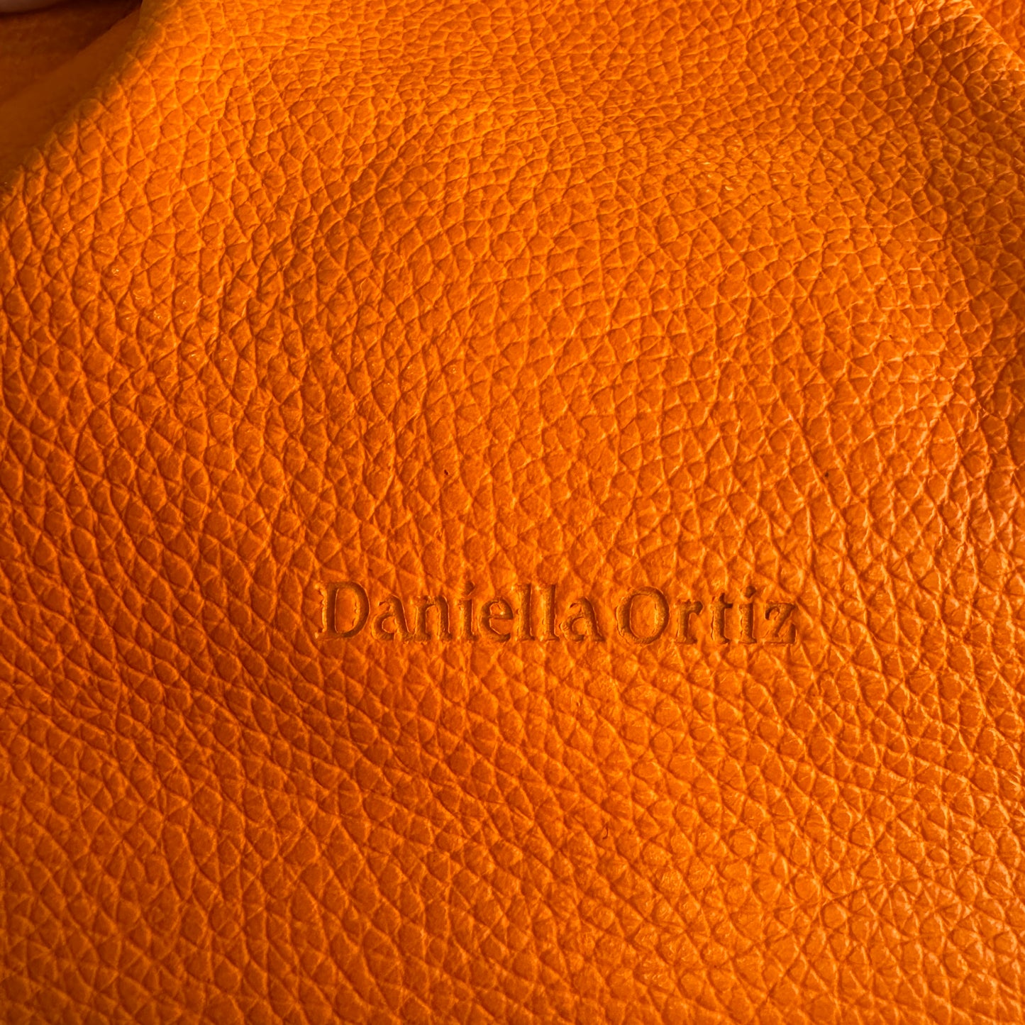 Daniella Ortiz Orange Leather GIGI Bag