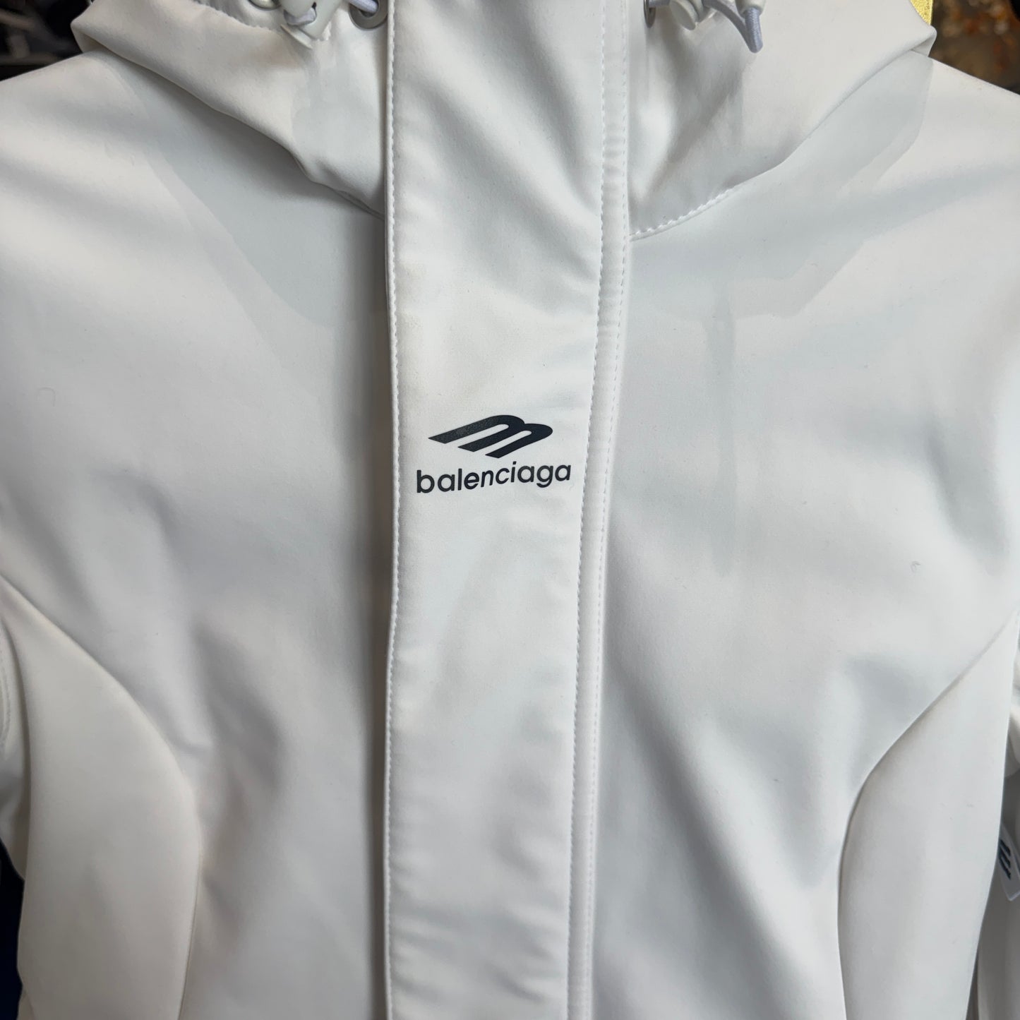Balenciaga 3B Sports Icon Ski Hourglass Parka White Size 38