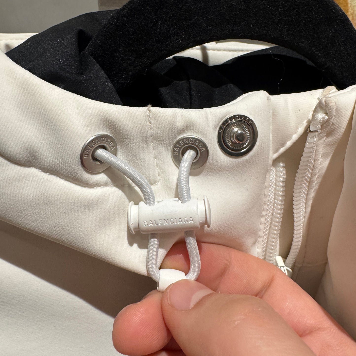Balenciaga 3B Sports Icon Ski Hourglass Parka White Size 38