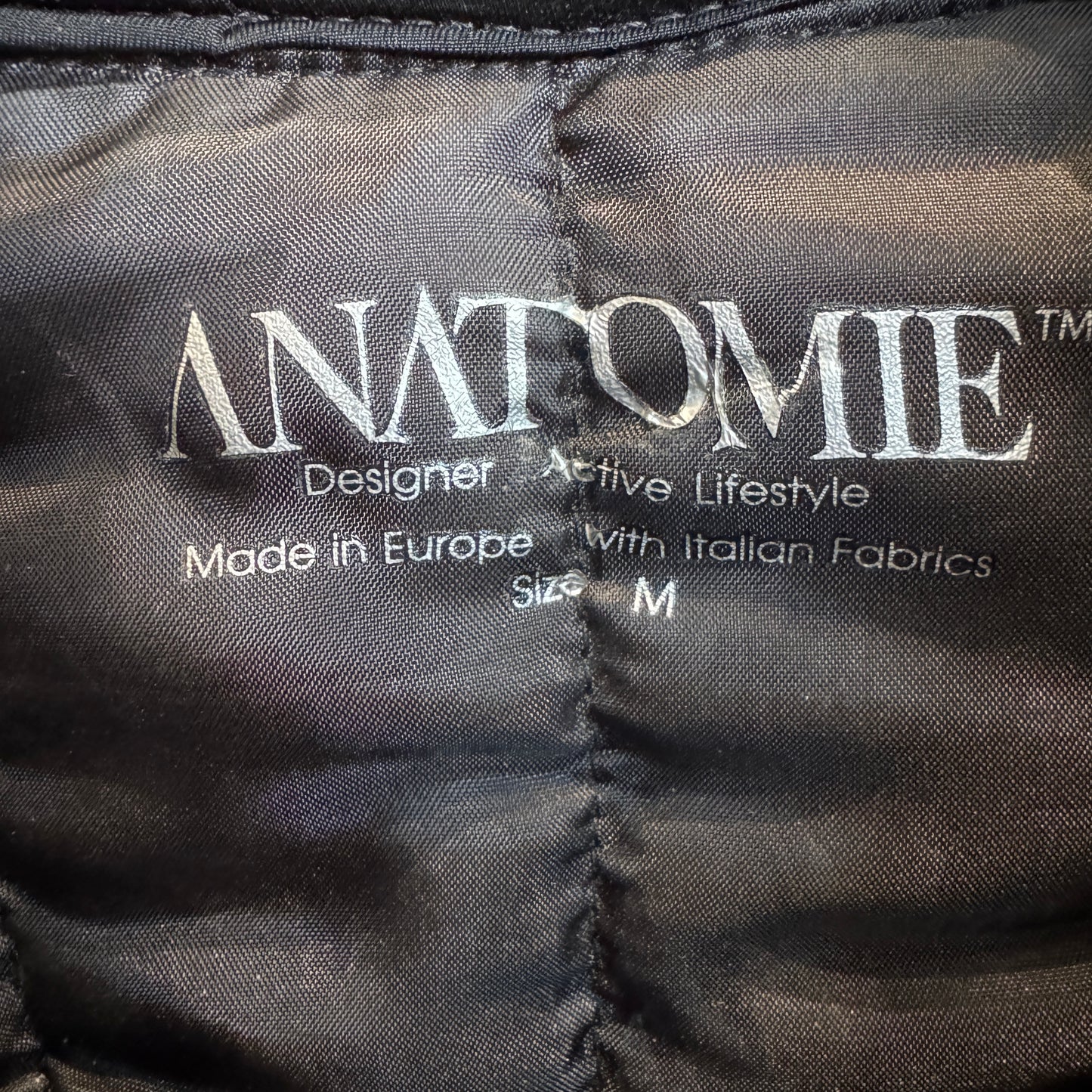 Anatomie Black Diagonal Puffer Vest Size M