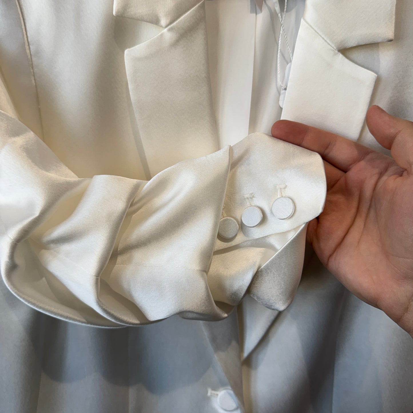 Cinq a Sept Kylie White Ivory Single Breast Blazer Size 8