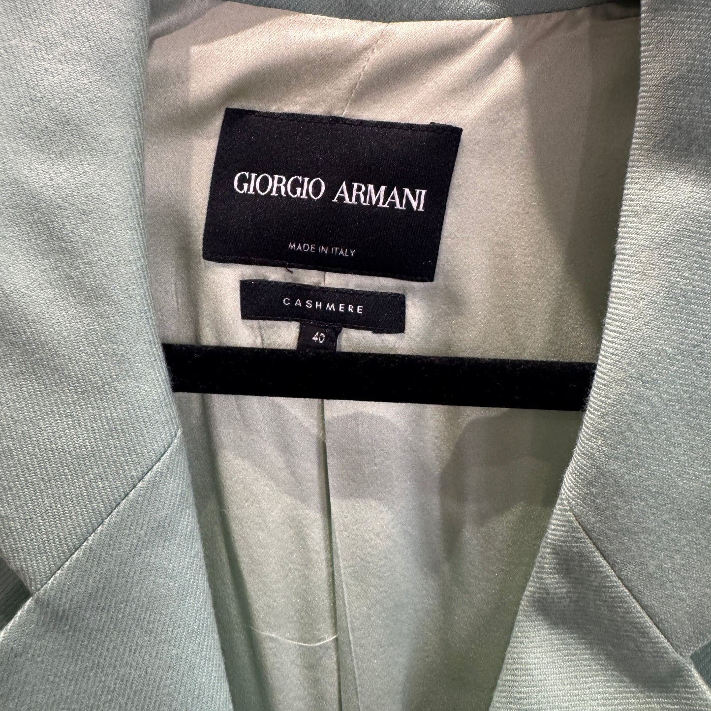Giorgio Armani Teal One-Button Blazer 40 Women's
