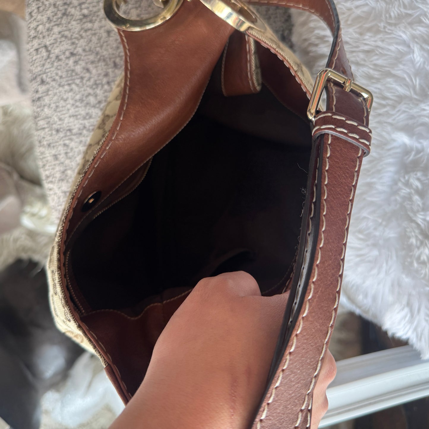 Gucci GG Canvas Charlotte Hobo Bag