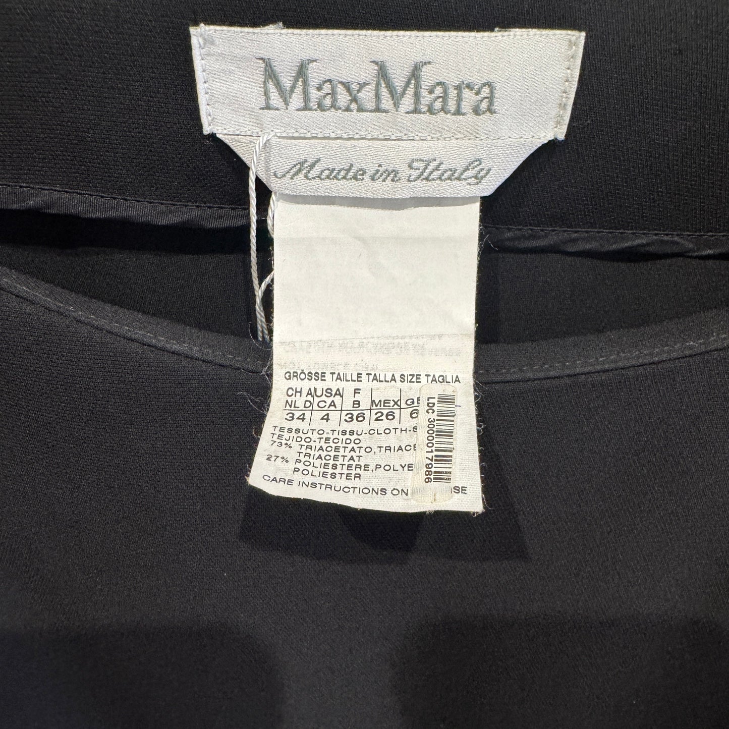 Max Mara Black Dress 36/4