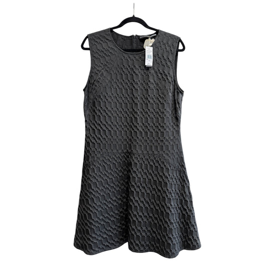 Josie Natori Texture Geo Jacquard Dress Black Size 12