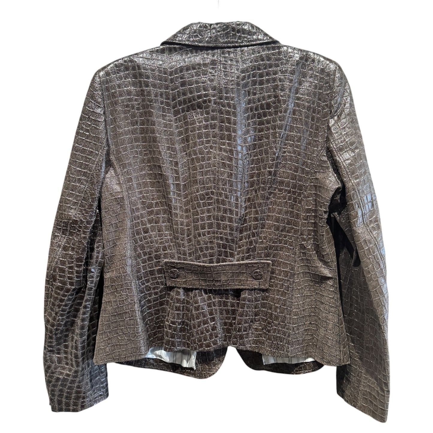 Armani Collezione Alligator Leather Blazer Size 12