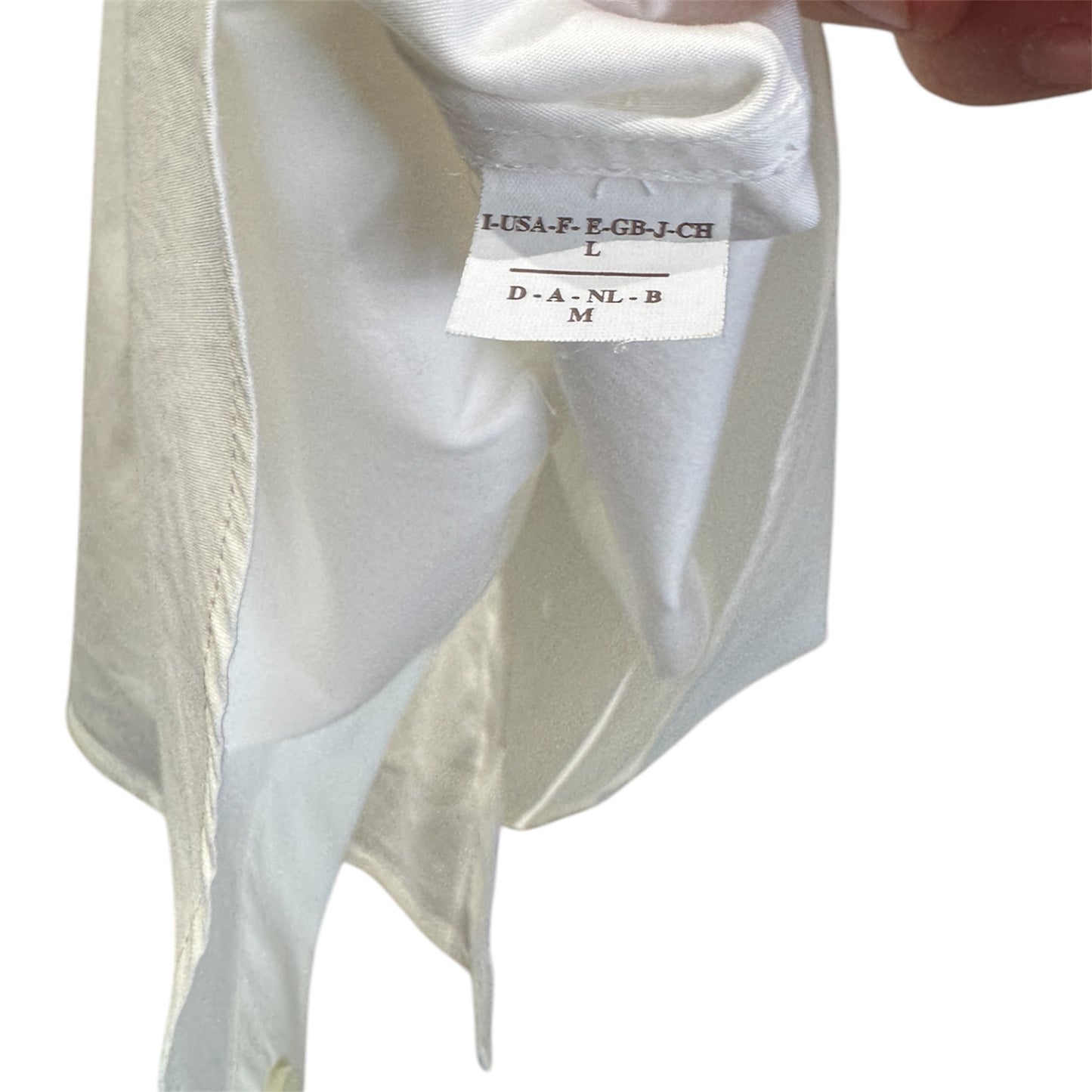Brunello Cucinelli White Poplin Top with Grey Accent Large