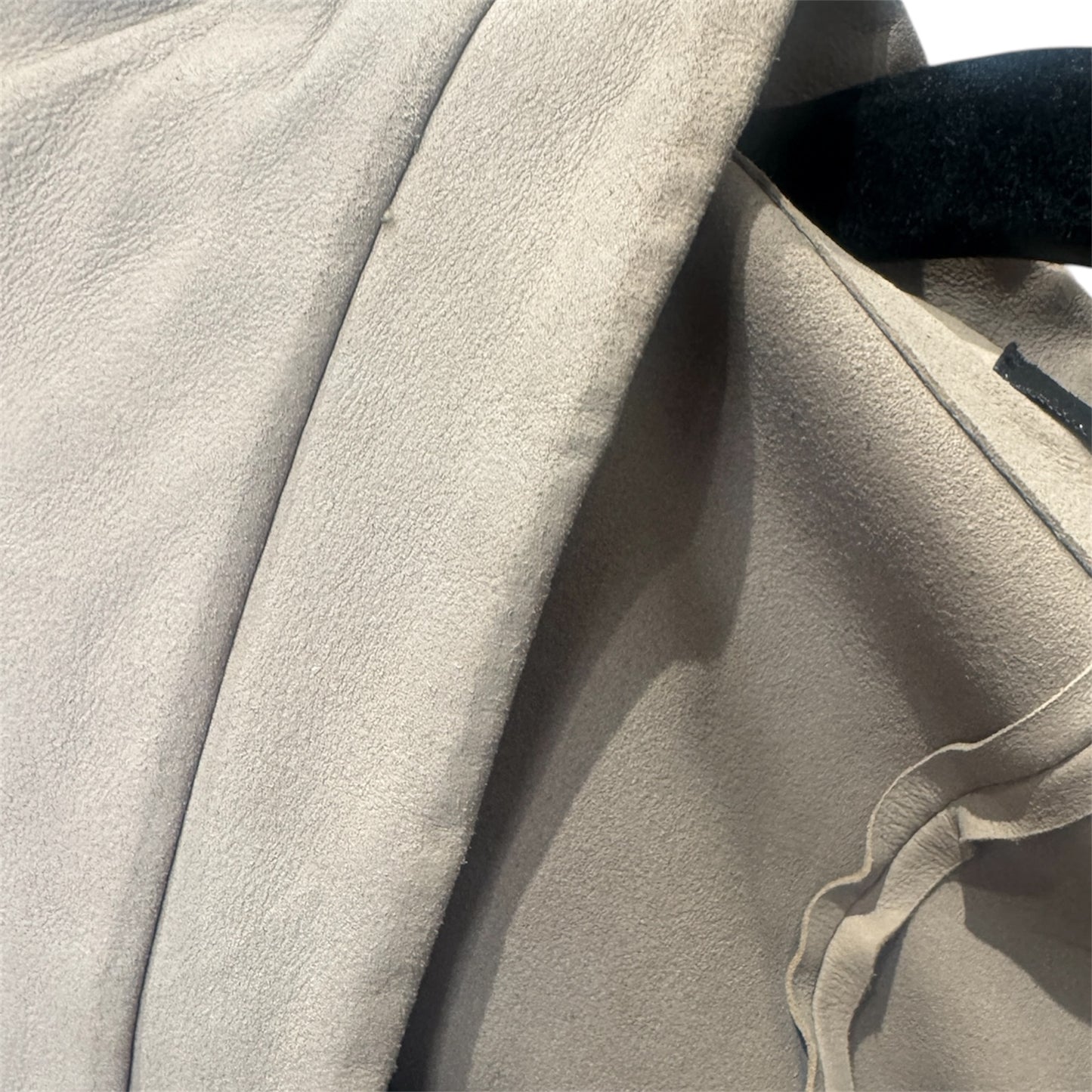 La Marque Collection Letsey Lamb Leather Crop Jacket Beige