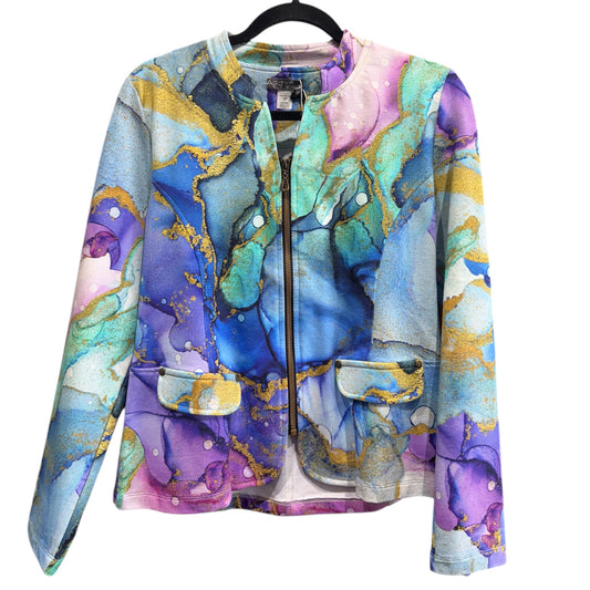 Simply Art Multicolor Long Sleeve Blazer Size Medium