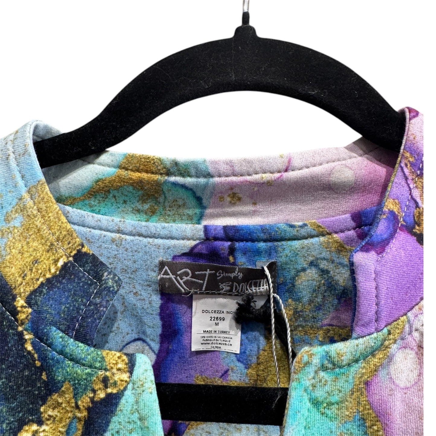 Simply Art Multicolor Long Sleeve Blazer Size Medium