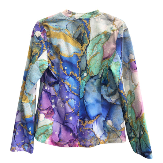 Simply Art Multicolor Long Sleeve Blazer Size Medium