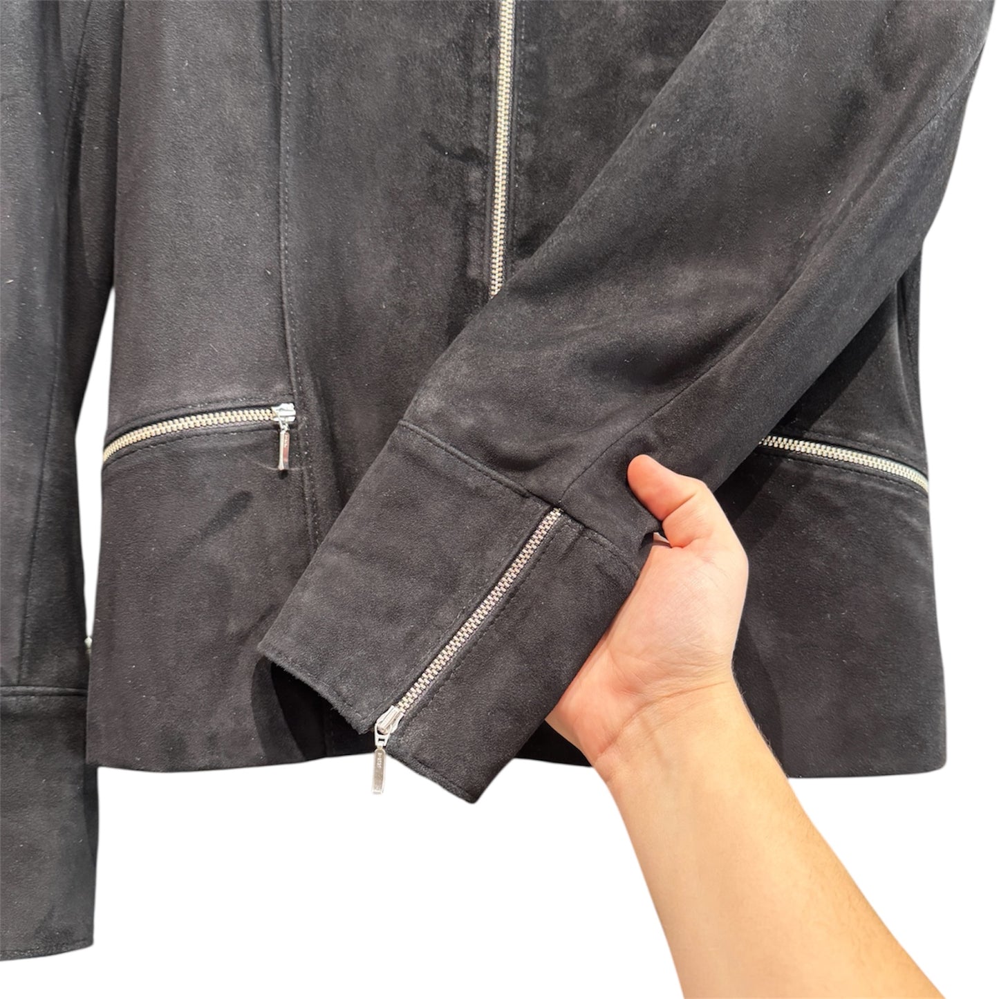 Lyn Leather Katie Suede Leather Jacket Size 6