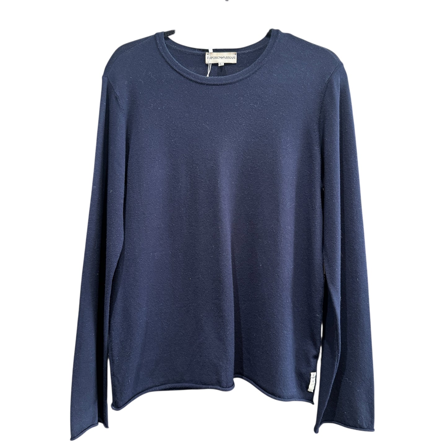 Emporio Armani Navy Denim Blue Pocket Sweater