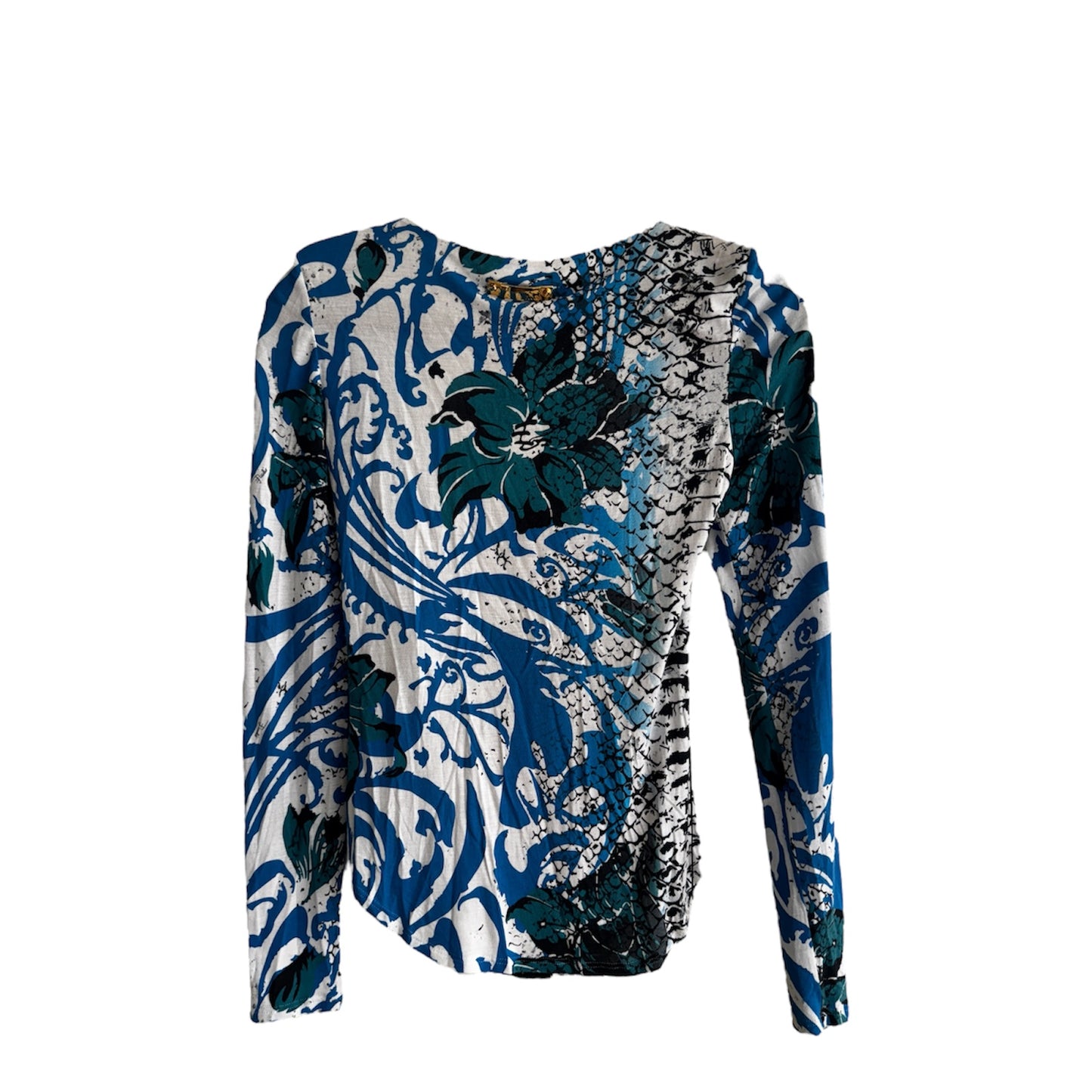 Emilio Pucci Printed Laced Up Top Size 6