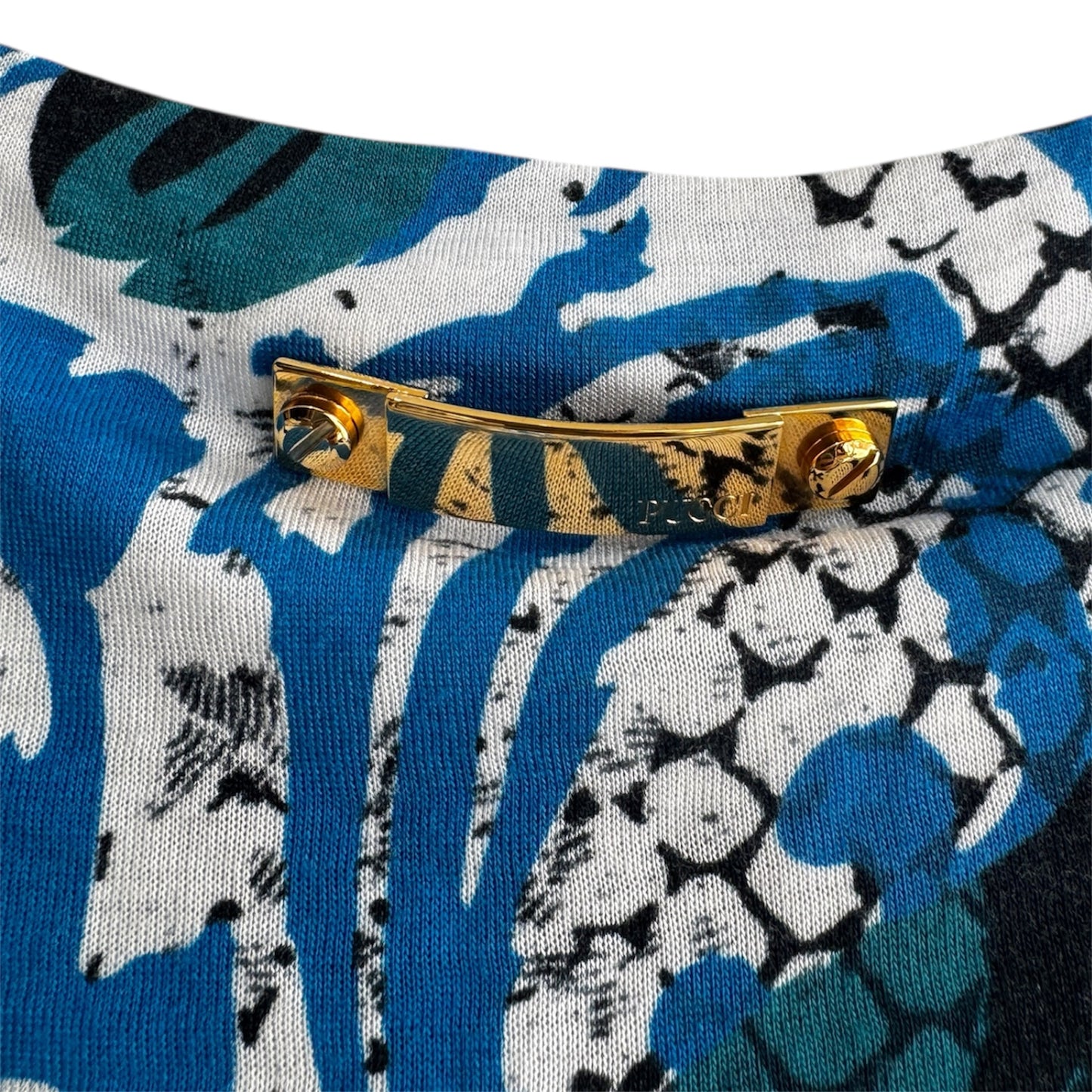 Emilio Pucci Printed Laced Up Top Size 6