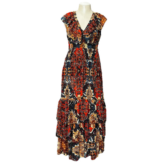 Free People Wonderland Fall Prairie Floral Maxi Dress