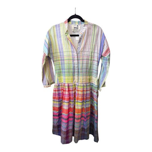 Mii Collection Summer Plaid Print Dress XS