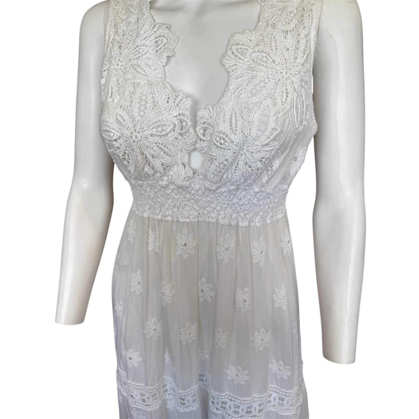 Temptation Positano Dress Made in Italy White size M