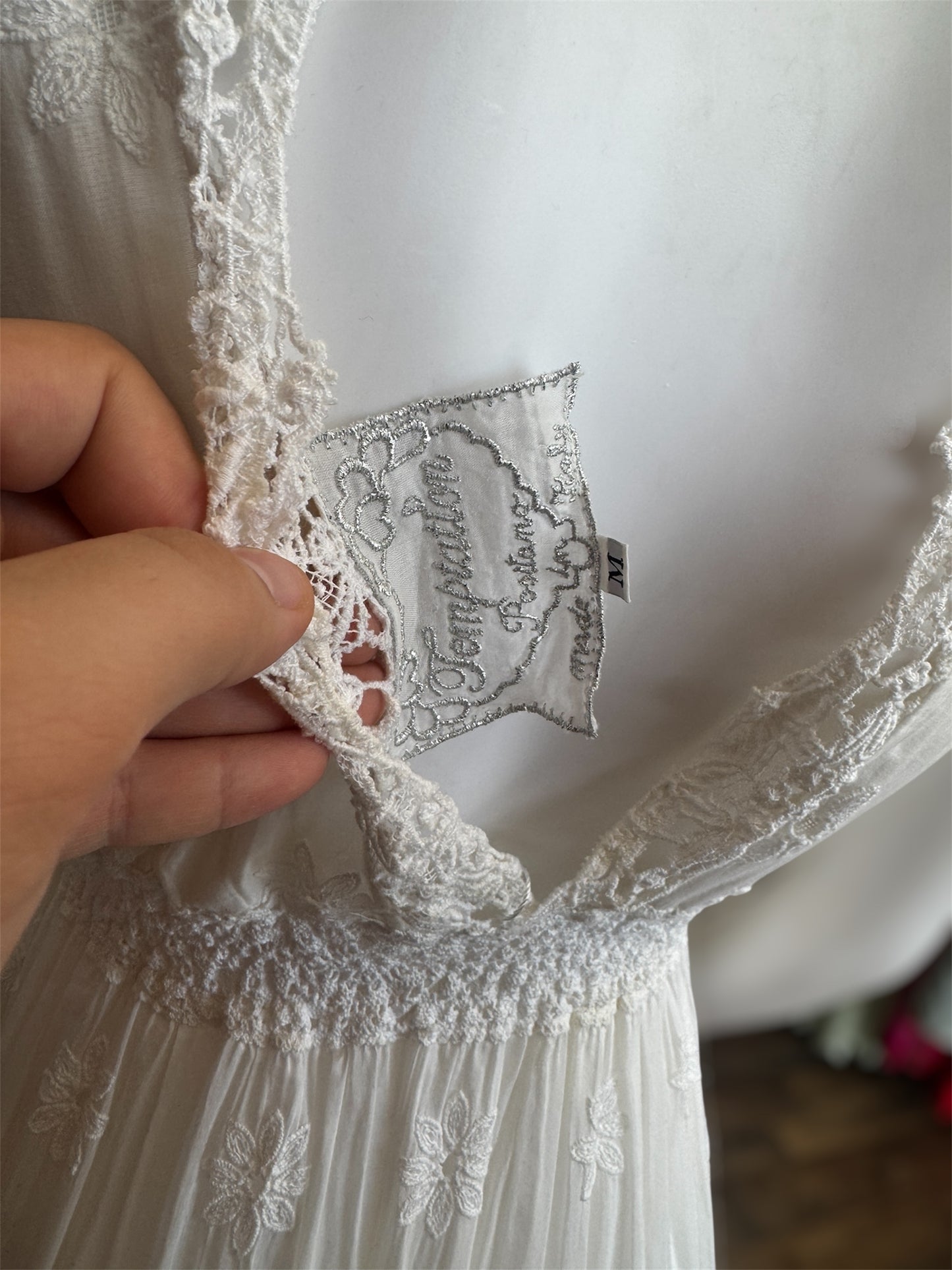 Temptation Positano Dress Made in Italy White size M