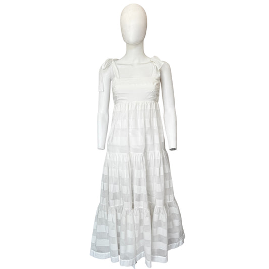 Zimmermann Rosa Stripped Picnic Dress Ivory Size 2