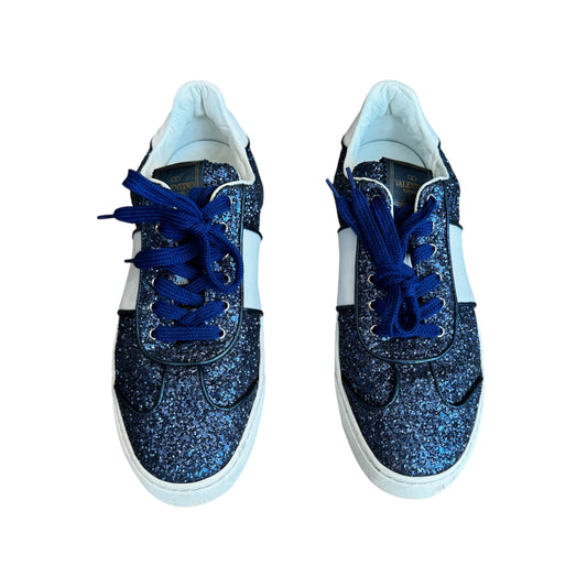 Valentino Garavani Glitter Flycrew Sneaker Size 40
