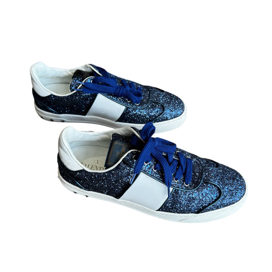 Valentino Garavani Glitter Flycrew Sneaker Size 40