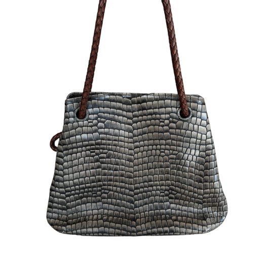Tissa Fontenada Bucket Bag Small Reptile Handbag