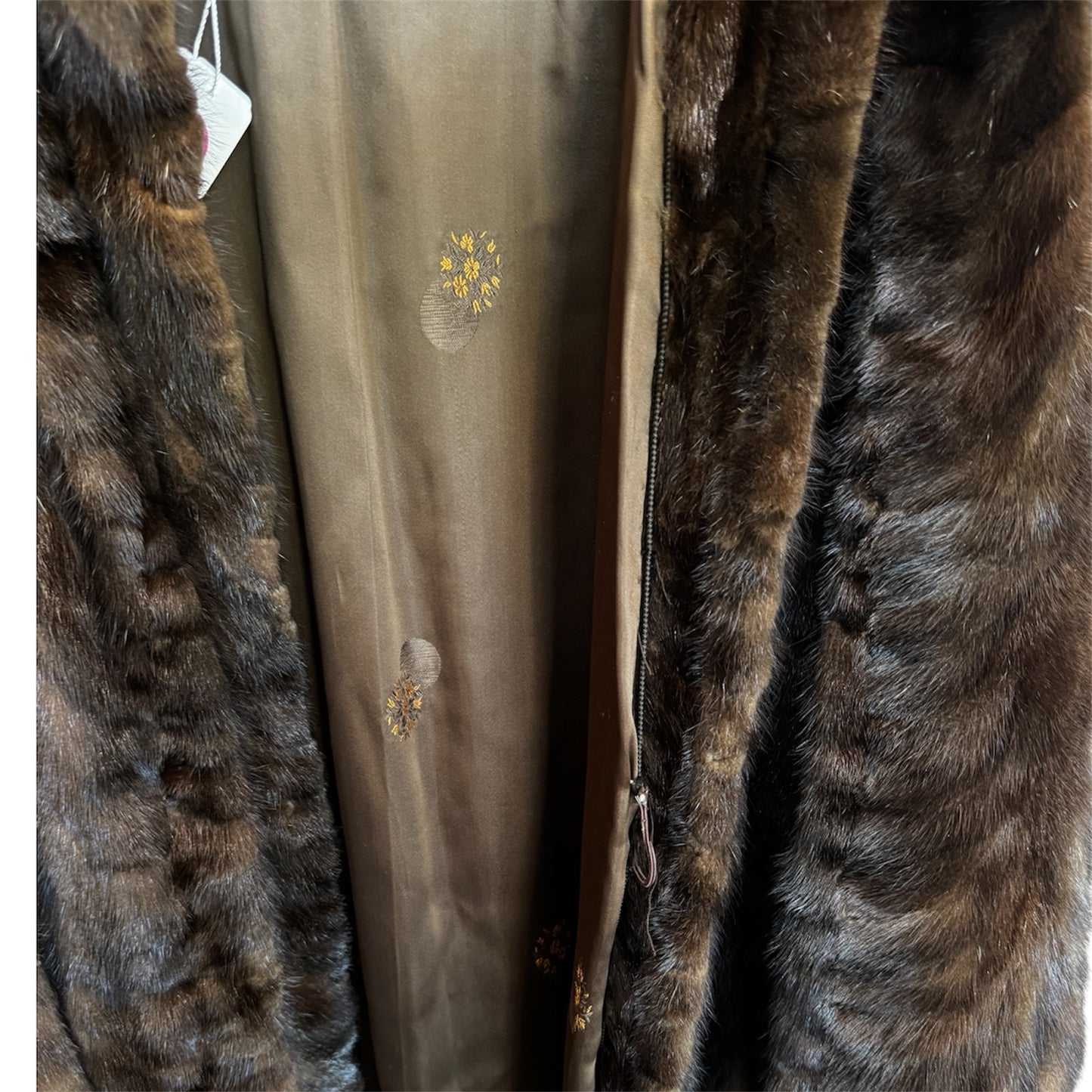 Vintage Mink Coat Jacket in Brown