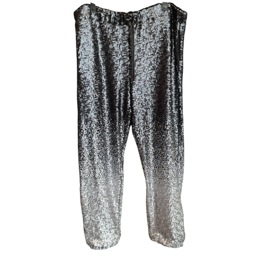 Johnny Was Sequin Black Simona Jogger Size Large