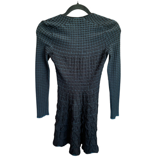 Louis Vuitton Navy Textured Stretch Dress Size XS