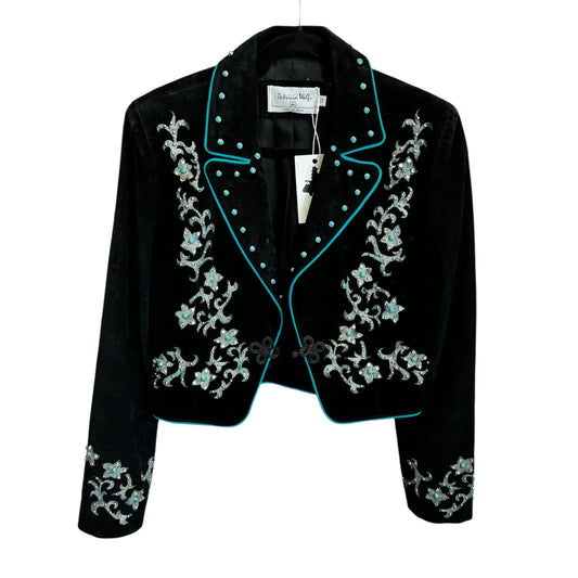 Patricia Wolf Black and Blue Western Jacket western Size S