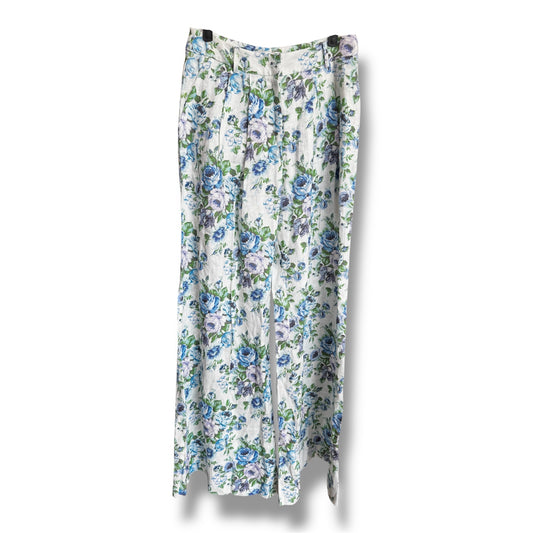 Zimmerman White Flowers Slouch Pants Size 1