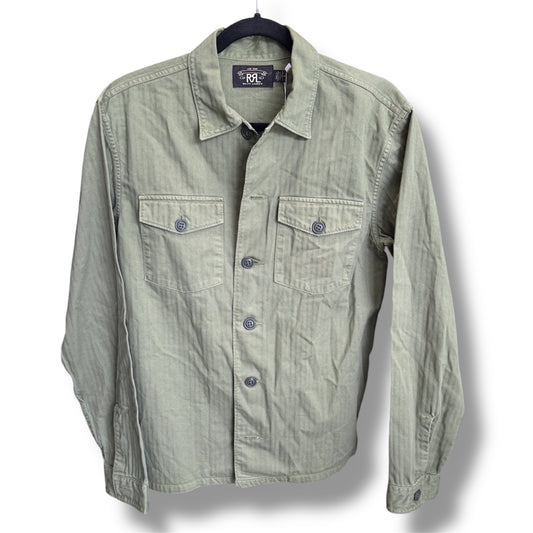 RRL Ralph Lauren Herringbone Military Shirt Size Medium