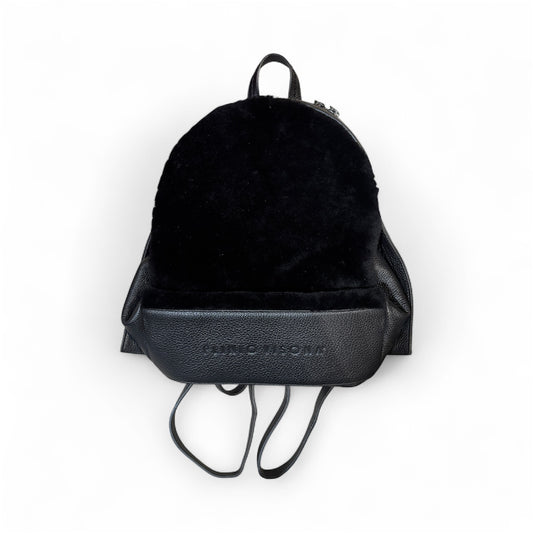 Plinio Visona Black Fur Backpack
