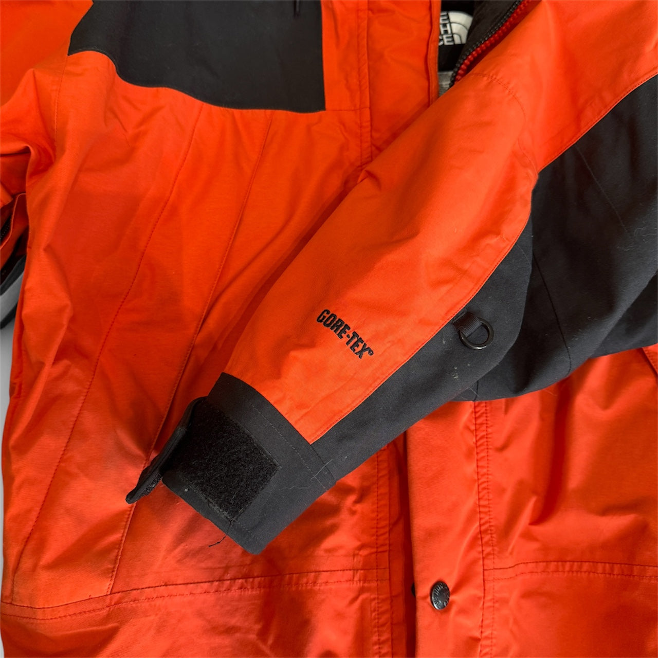 The North Face Mountain Guide Parka Orange and Black Medium Men's
