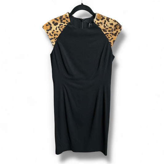 Ralph Lauren Black Label Virgin Wool Calf Hair Shift Dress Size 6