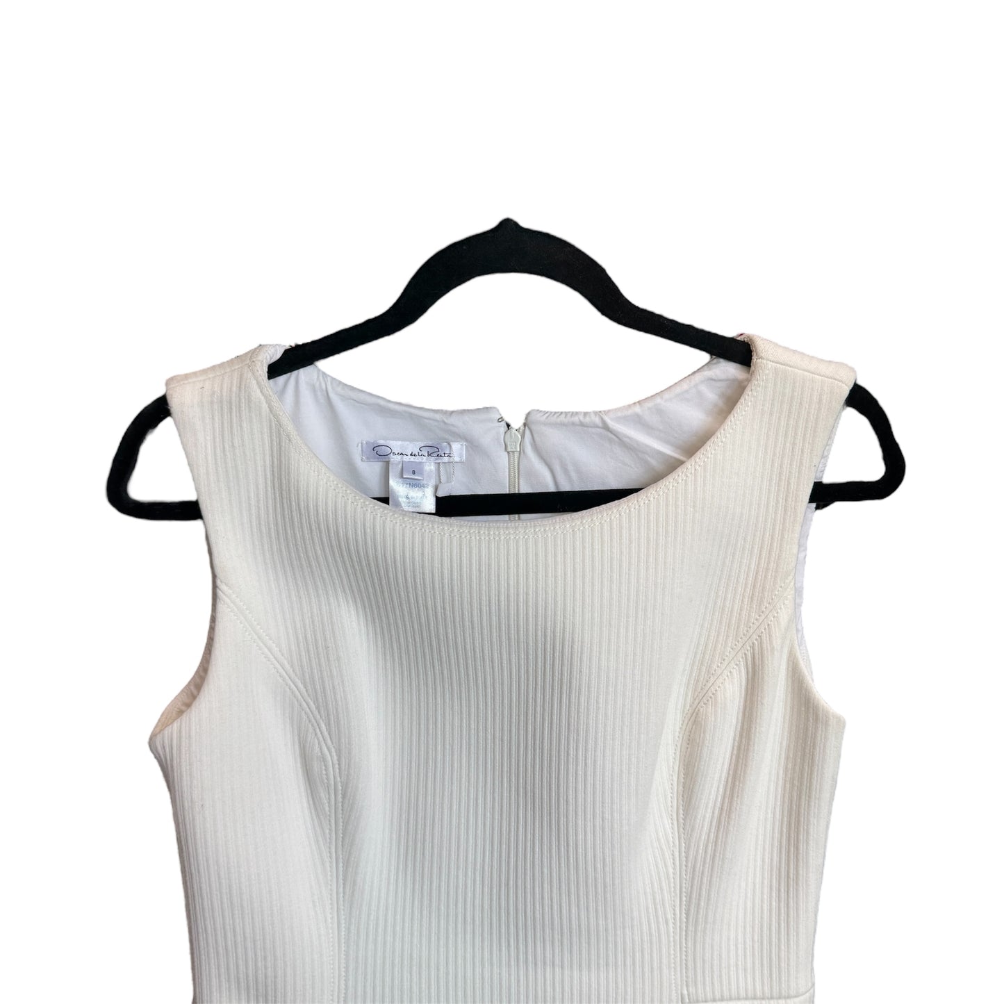 Oscar de la Renta Ivory Shift Dress Size 8
