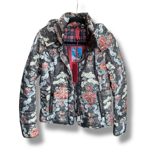 Authier Ski 'Big Roses' Puffer Jacket Size 40