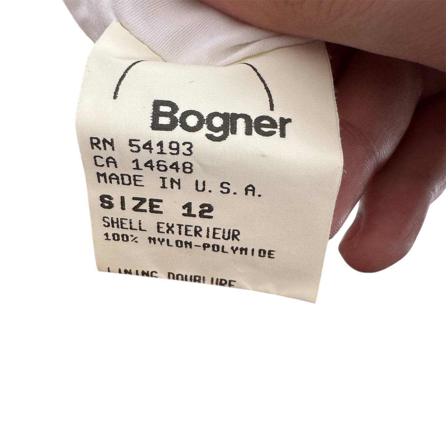 Bogner Vintage Ski Hooded Jacket Size 12