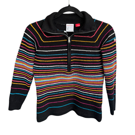 Spyder Merino Wool Blend Multicolor Half Zip Sweater Size Medium