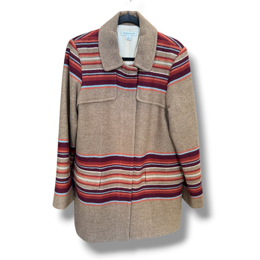 Pendleton Striped Virgin Wool Coat Size Large