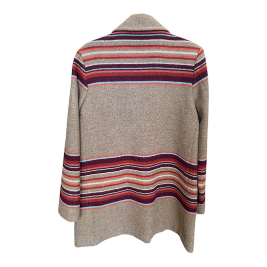 Pendleton Striped Virgin Wool Coat Size Large