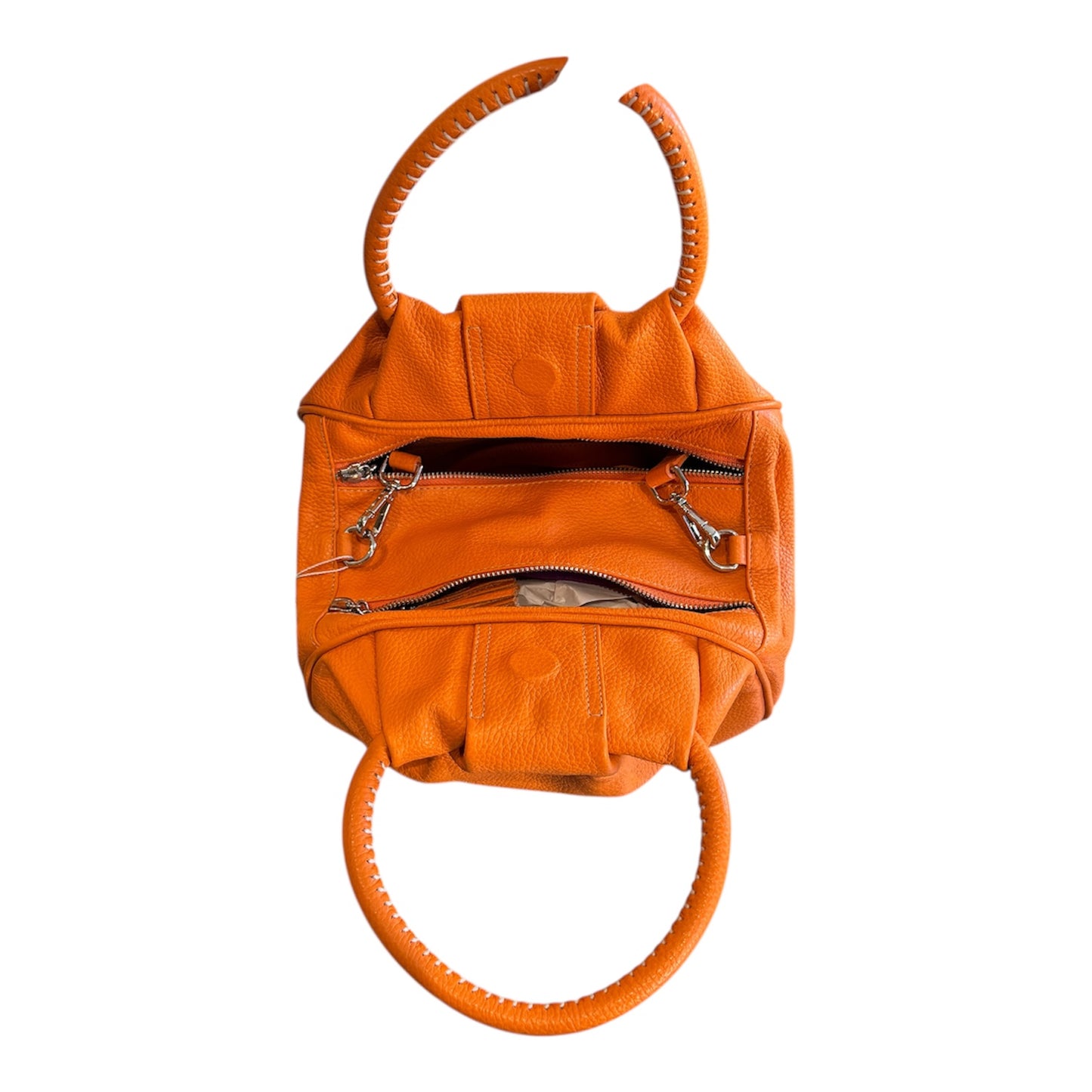 Daniella Ortiz Orange Leather GIGI Bag