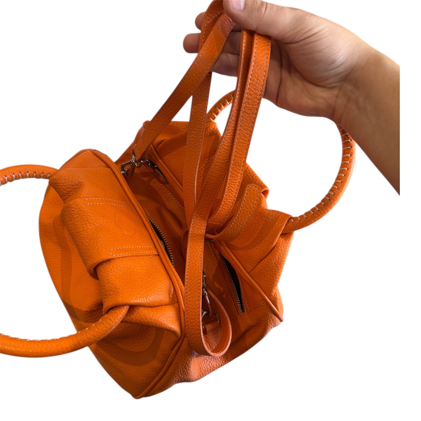 Daniella Ortiz Orange Leather GIGI Bag