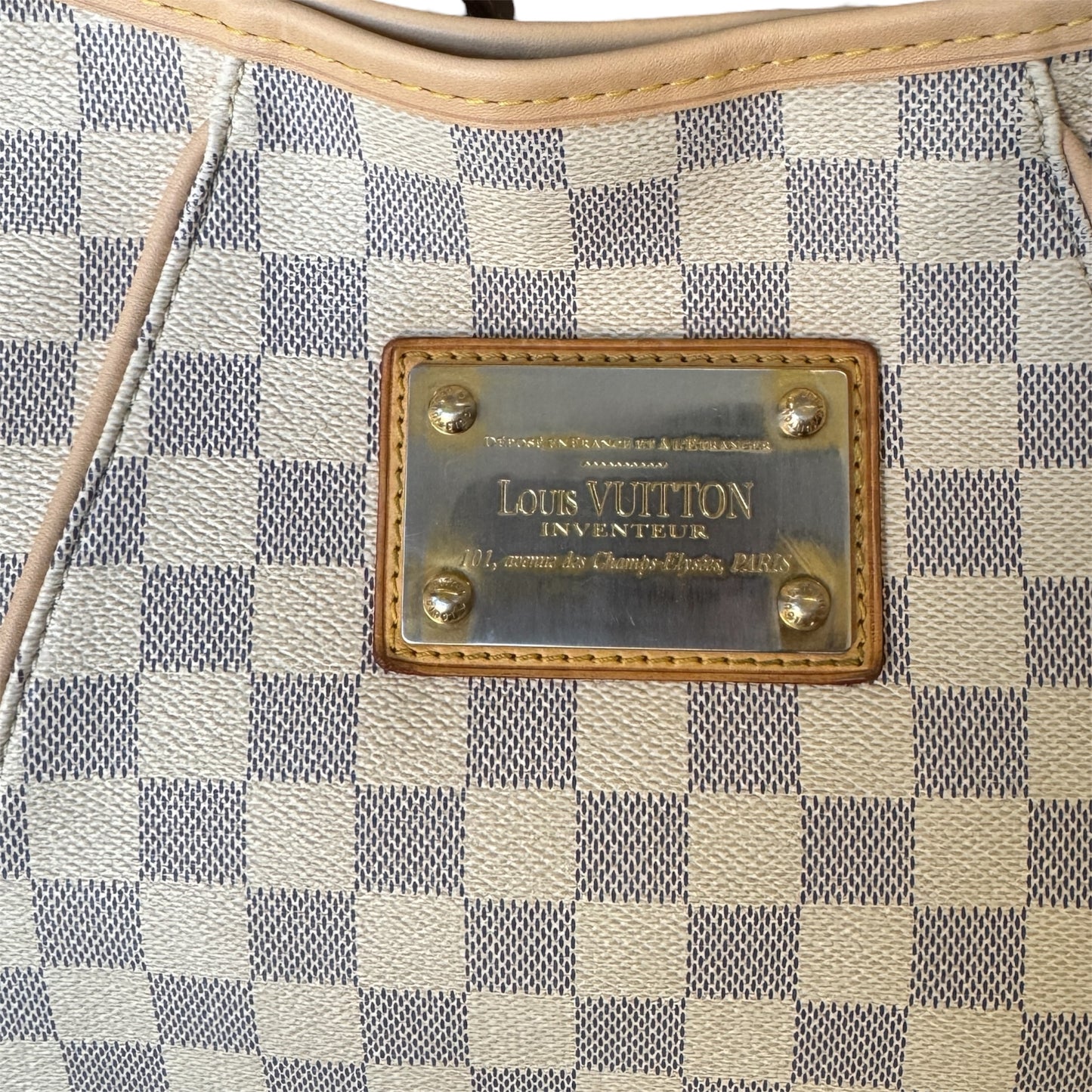 Louis Vuitton Galliera Shoulder Bag PM Damier Azur Canvas