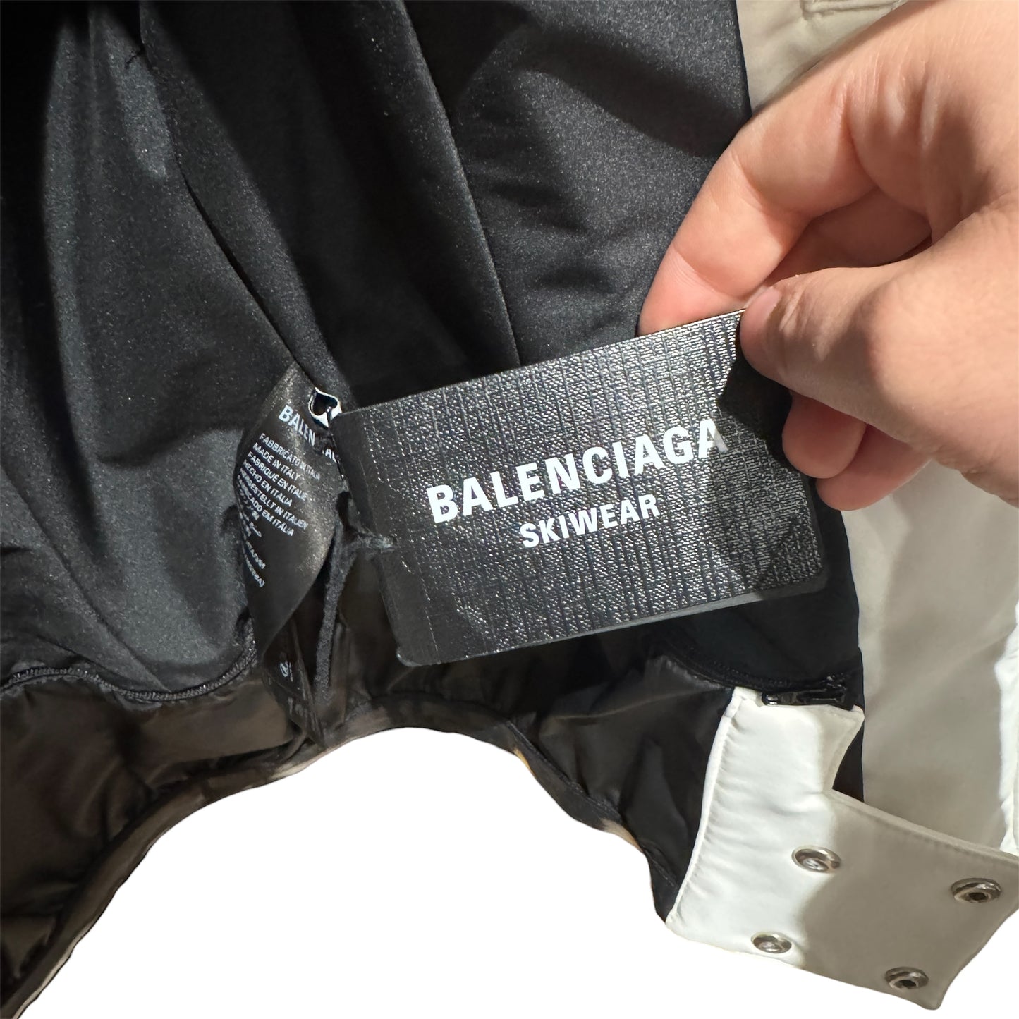 Balenciaga 3B Sports Icon Ski Hourglass Parka White Size 38