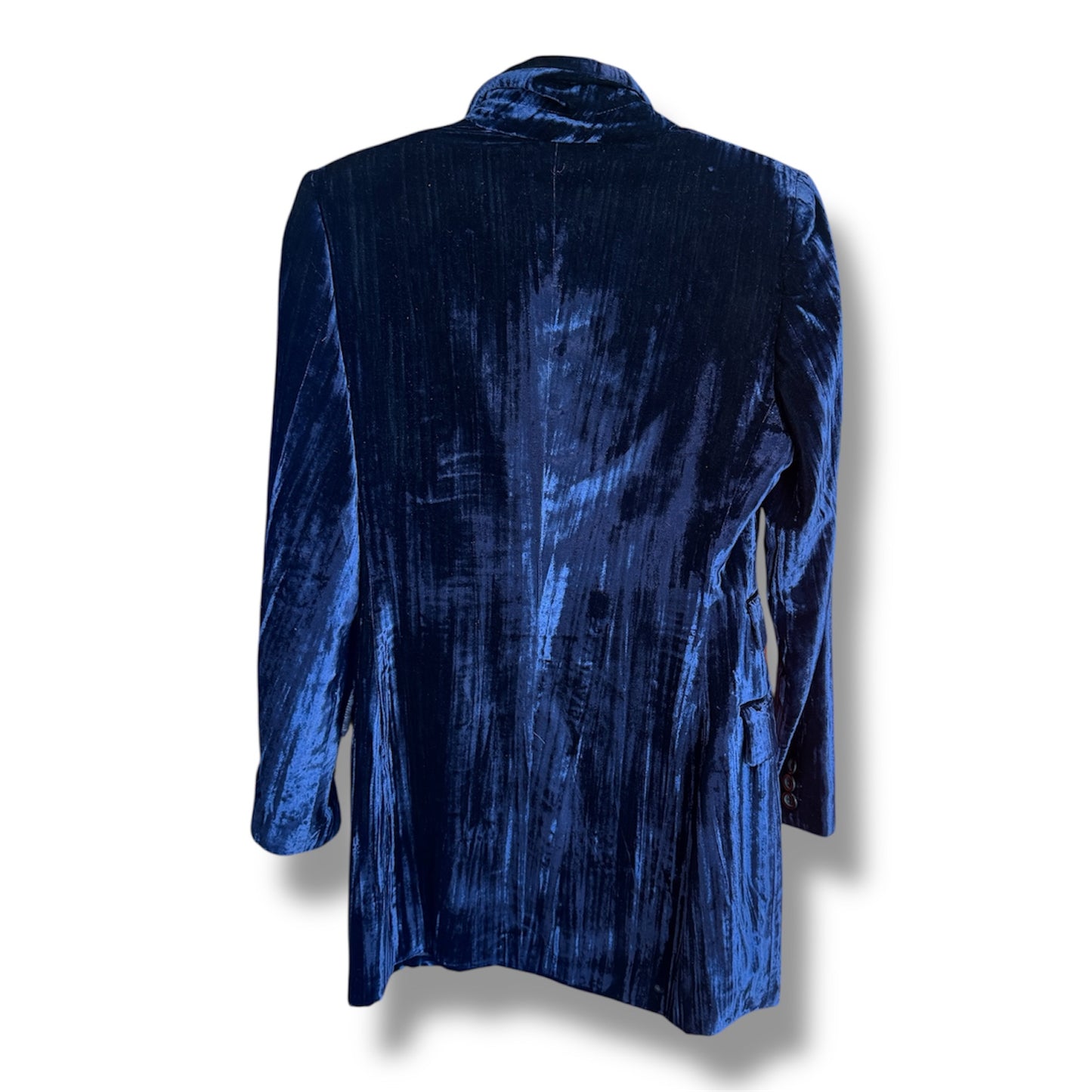 Dolce & Gabbana Midnight Blue Velvet Blazer Size 42 IT